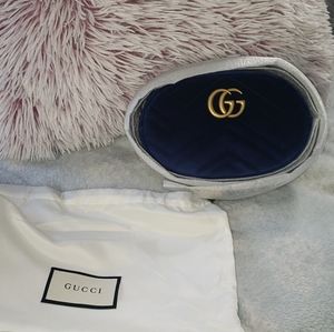 GUCCI VELVET MARMONT BELT BAG